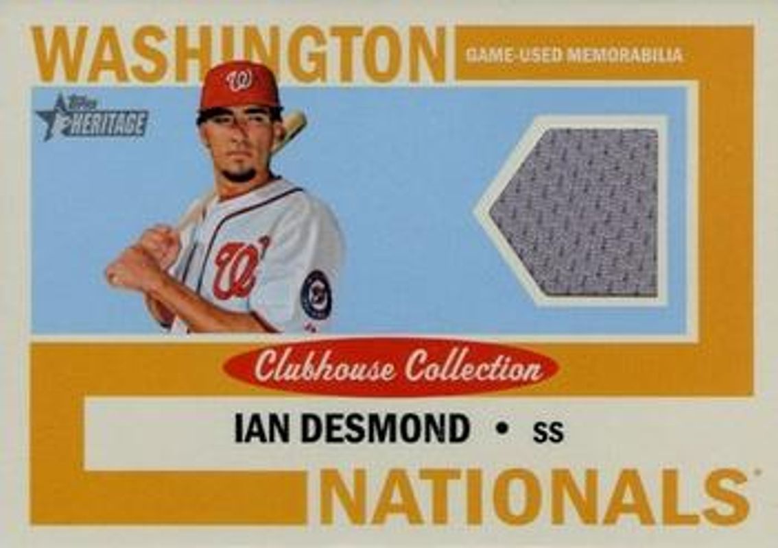 2013 Topps Heritage #CCR-ID Clubhouse Collection Relics