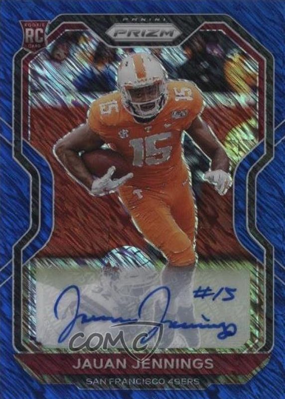 2020 Prizm #304 Rookie Autographs - Blue Shimmer /25