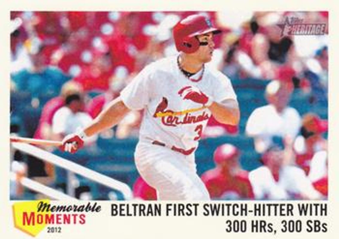 Carlos Beltran 2013 Topps Heritage #MM-CB Memorable Moments RAW
