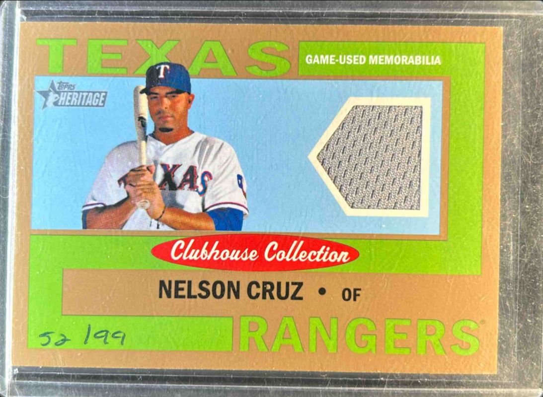 2013 Topps Heritage #CCR-NC Clubhouse Collection Relics - Gold /99