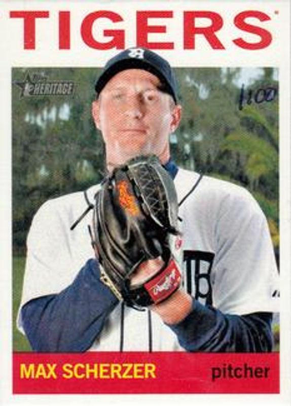 Max Scherzer 2013 Topps Heritage #469 Mini /100 RAW