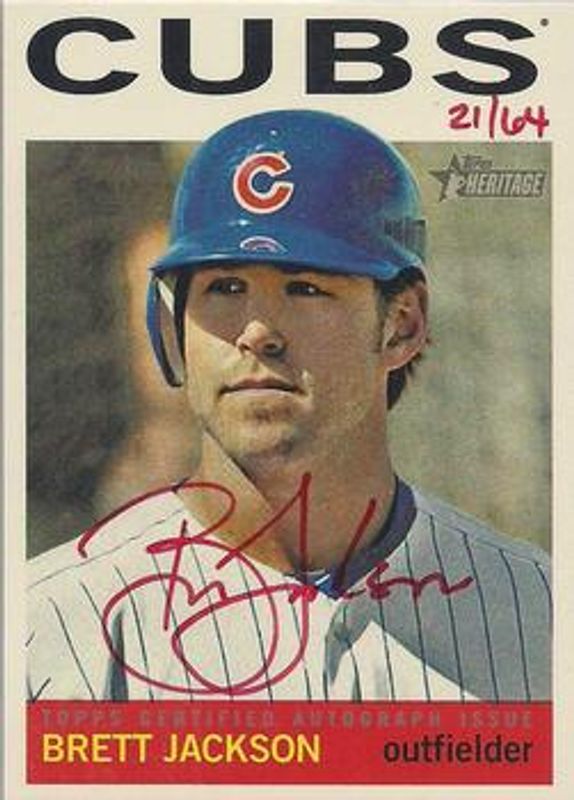 2013 Topps Heritage #ROA-BJ Real One Autographs - Red Ink /64