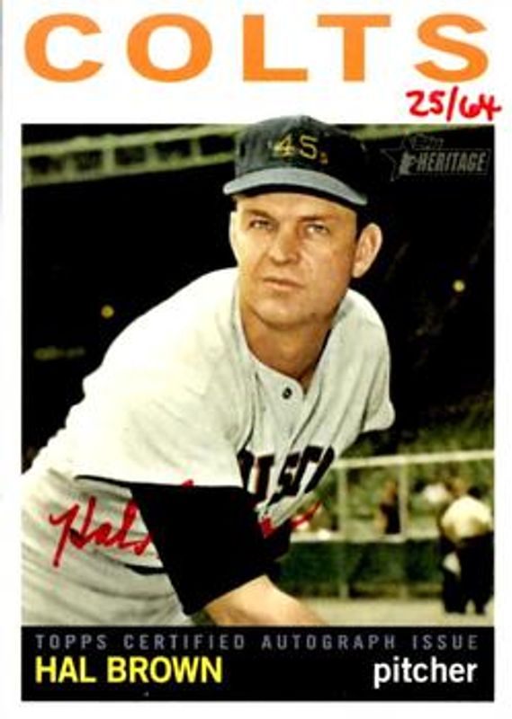 2013 Topps Heritage #ROA-HB Real One Autographs - Red Ink /64