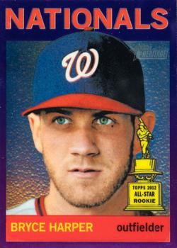 Bryce Harper 2013 Topps Heritage #HC50 Chrome - Purple Refractor Price ...
