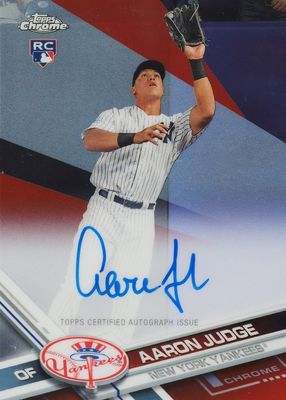 2017 Topps Chrome #RA-AJ Rookie Auto - Red Refractor /5