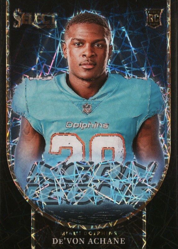De'Von Achane 2023 Select #NI-DAC Neon Icons - Black /1 Rookie RAW