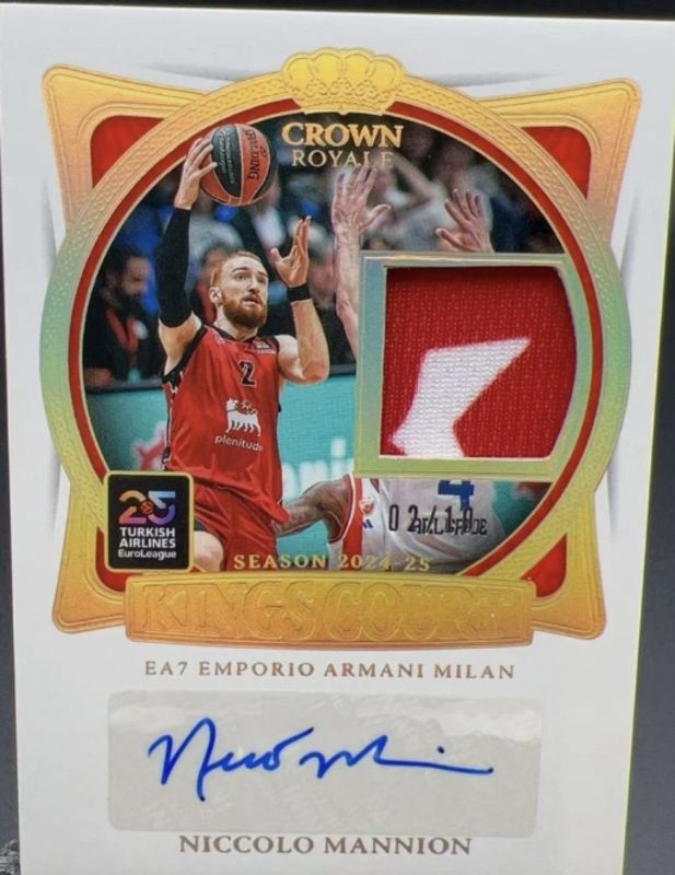 2024 Crown Royale EuroLeague #KCJ-MAN Kings Court Jersey Auto /49