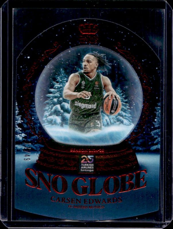 2024 Crown Royale EuroLeague #19 Sno Globe - Red /49