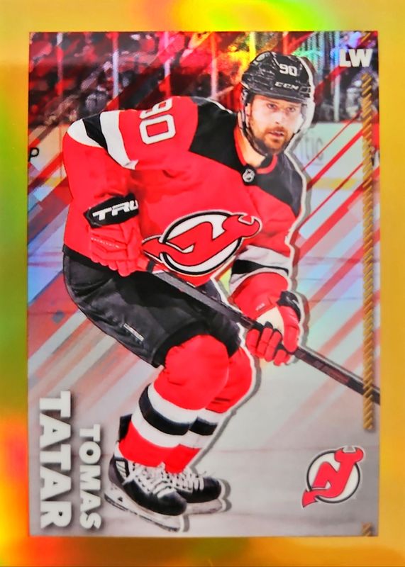 2022 Topps Chrome NHL Sticker Collection #300 Gold Refractor /50