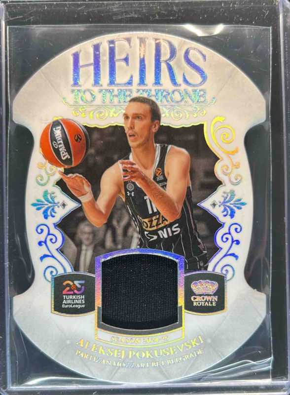 2024 Crown Royale EuroLeague #12 Heirs to the Throne Relics - Prime /25