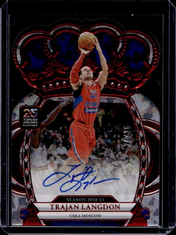 2024 Crown Royale EuroLeague #72 Crown Autographs - Crystal Red /25
