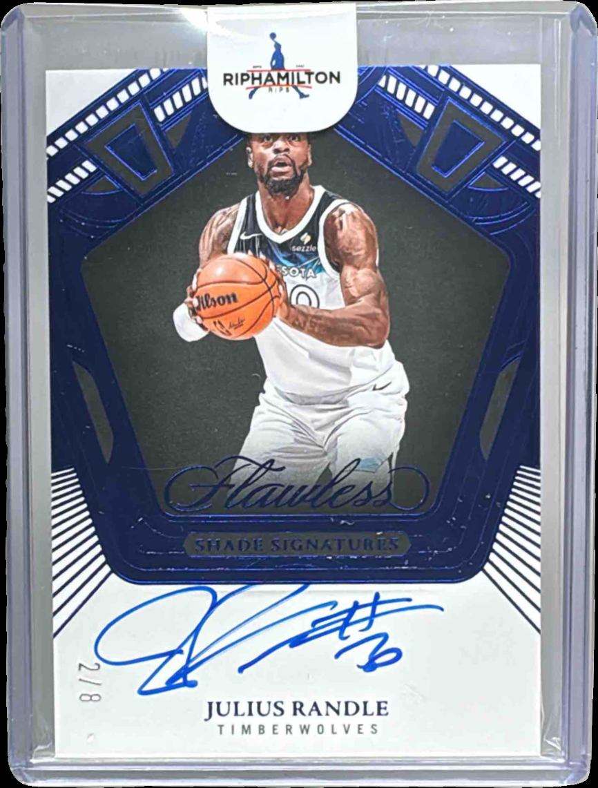 Julius Randle 2024 Flawless #27 Flawless Shade Signatures - Blue