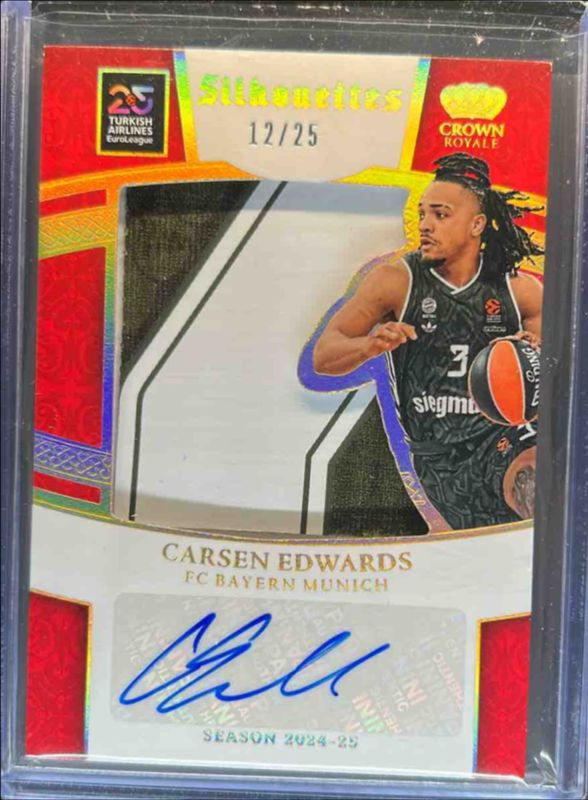 2024 Crown Royale EuroLeague #26 Silhouettes Auto Relics - Prime /25