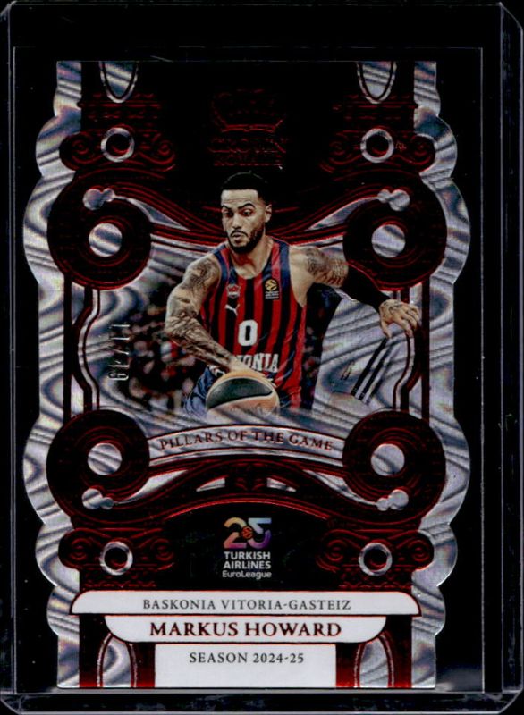 2024 Crown Royale EuroLeague #15 Pillars of the Game - Red /49