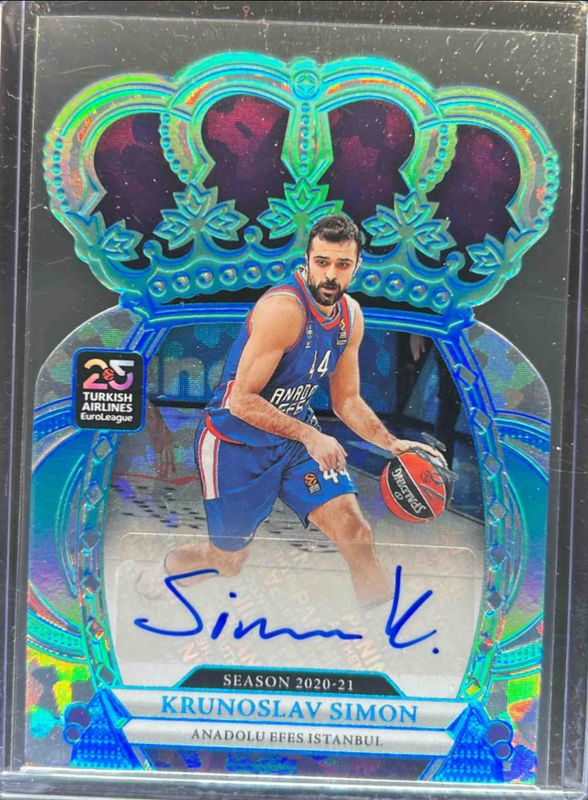 2024 Crown Royale EuroLeague #22 Crown Autographs - Crystal Platinum /1