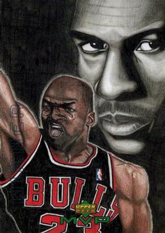 Michael Jordan 1999 Upper Deck MVP #W28 Draw Your Own Trading Card Winner RAW