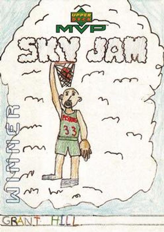 Grant Hill 1999 Upper Deck MVP #W8 Draw Your Own Trading Card Winner RAW