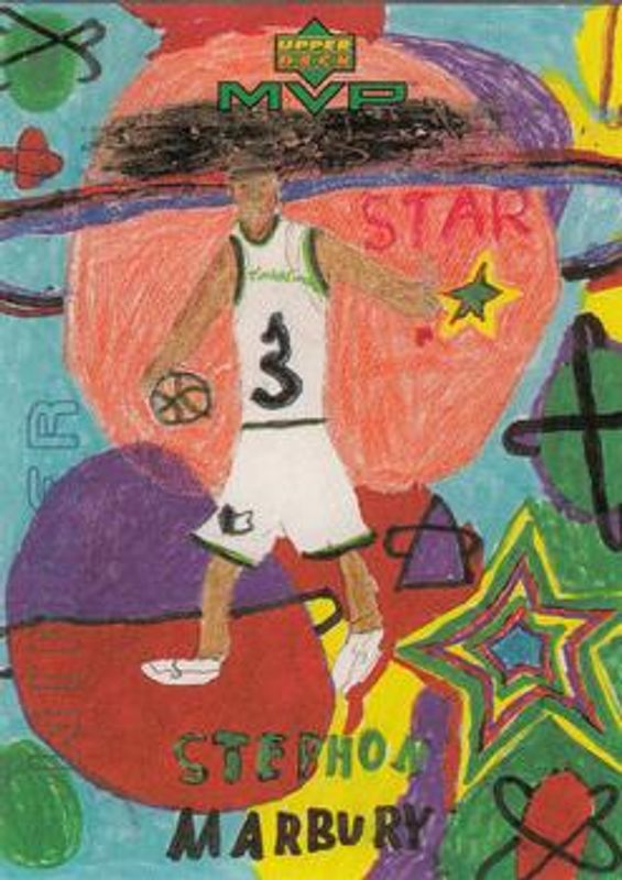 Stephon Marbury 1999 Upper Deck MVP #W9 Draw Your Own Trading Card Winner RAW