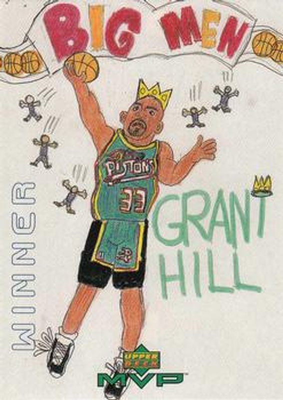 Grant Hill 1999 Upper Deck MVP #W2 Draw Your Own Trading Card Winner RAW