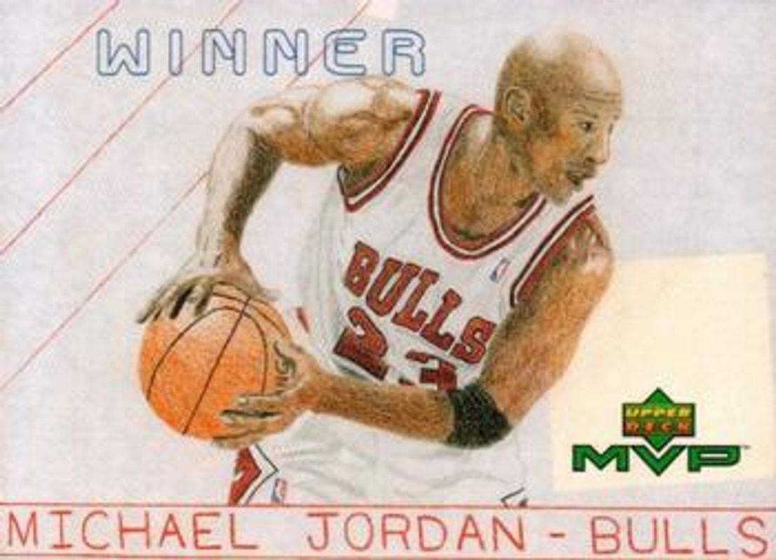 Michael Jordan 1999 Upper Deck MVP #W21 Draw Your Own Trading Card Winner RAW