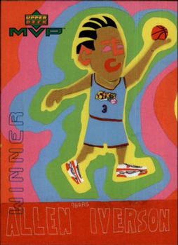 Allen Iverson 1999 Upper Deck MVP #W20 Draw Your Own Trading Card Winner RAW