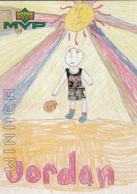 Michael Jordan 1999 Upper Deck MVP #W1 Draw Your Own Trading Card Winner RAW