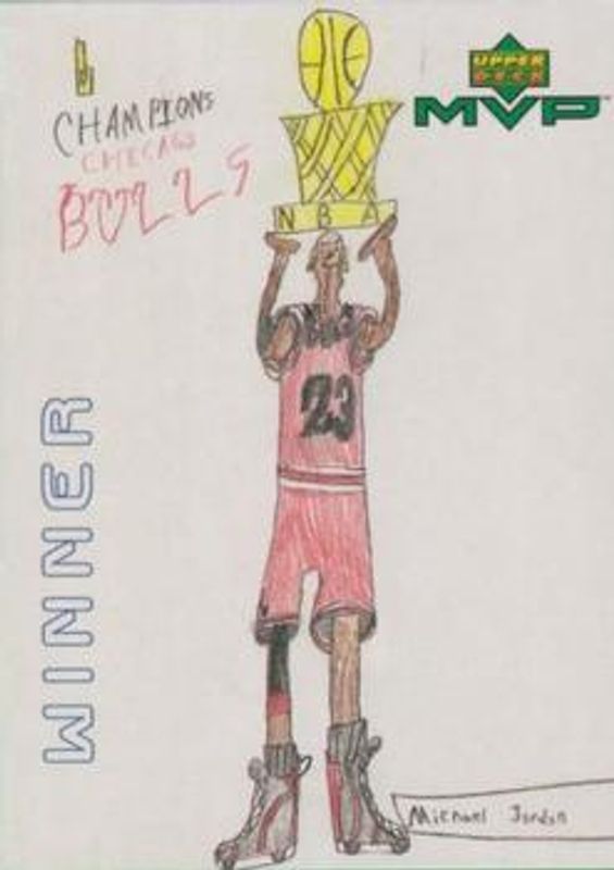 Michael Jordan 1999 Upper Deck MVP #W6 Draw Your Own Trading Card Winner RAW