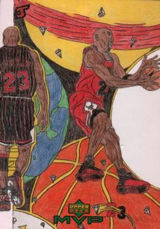 Michael Jordan 1999 Upper Deck MVP #W16 Draw Your Own Trading Card Winner RAW