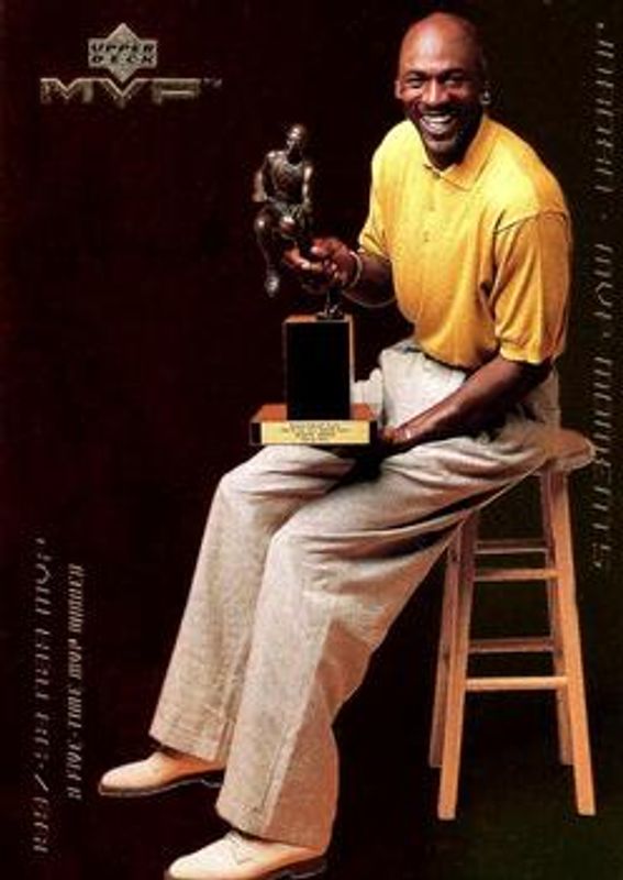 Michael Jordan 1999 Upper Deck MVP #MJ5 Jordan MVP Moments RAW