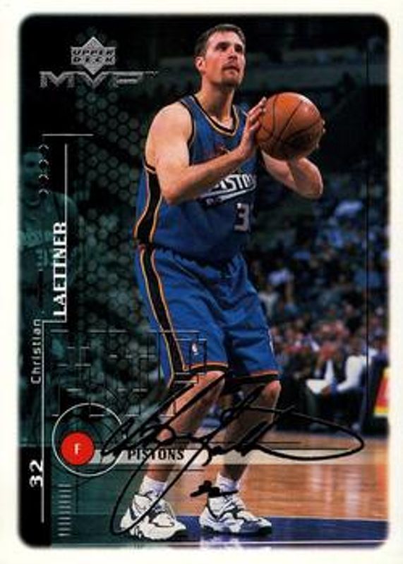 Christian Laettner 1999 Upper Deck MVP #48 Silver Script RAW