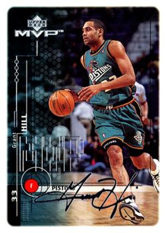 Grant Hill 1999 Upper Deck MVP #43 Silver Script RAW