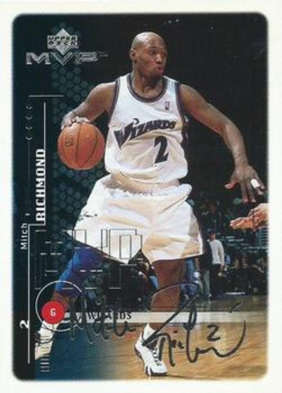 Mitch Richmond 1999 Upper Deck MVP #175 Silver Script RAW