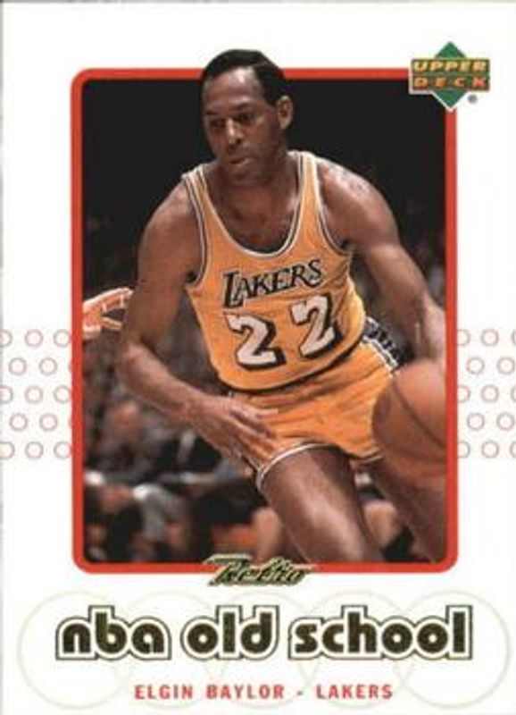 Elgin Baylor 1999 Upper Deck Retro #S7 Old School/New School RAW