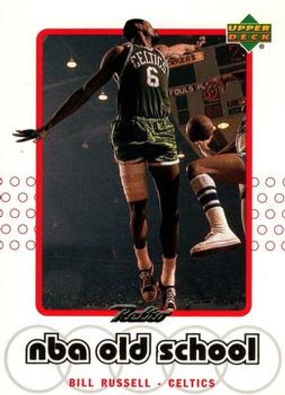 Bill Russell 1999 Upper Deck Retro #S15 Old School/New School RAW