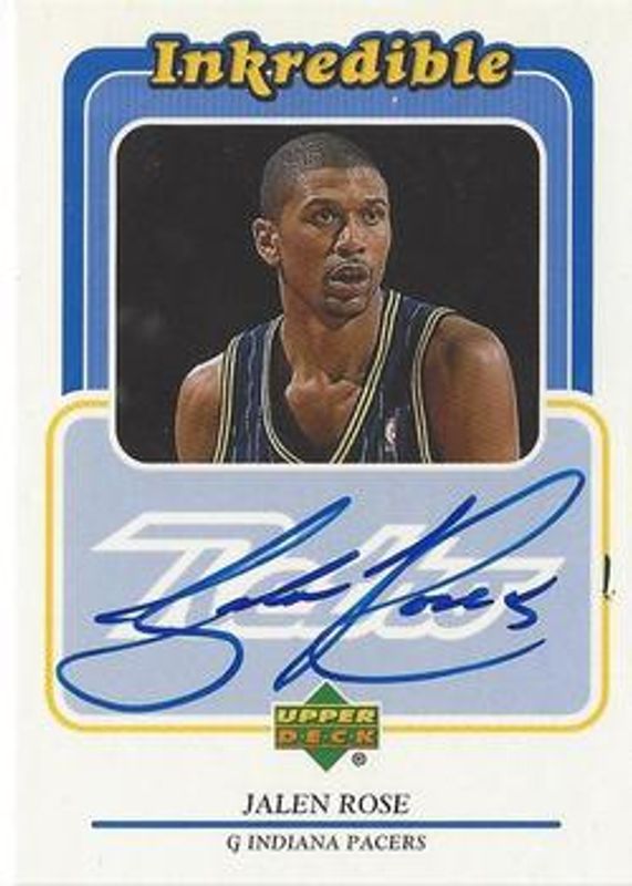 Jalen Rose 1999 Upper Deck Retro #JR Inkredible RAW