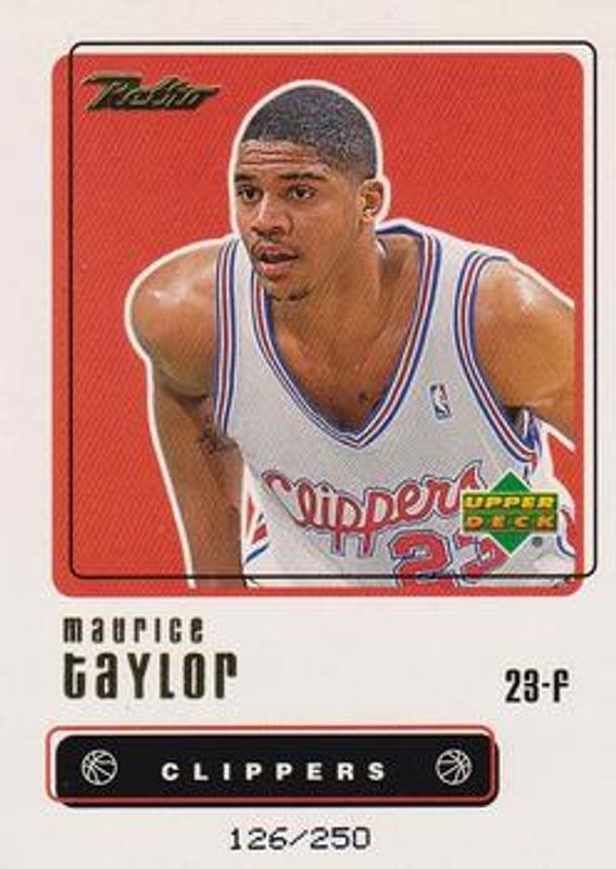 Maurice Taylor 1999 Upper Deck Retro #5 Gold /250 RAW