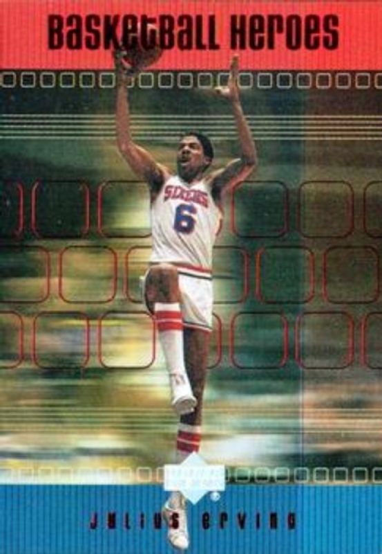 Julius Erving 1999 Upper Deck #H54 Basketball Heroes: Julius Erving RAW