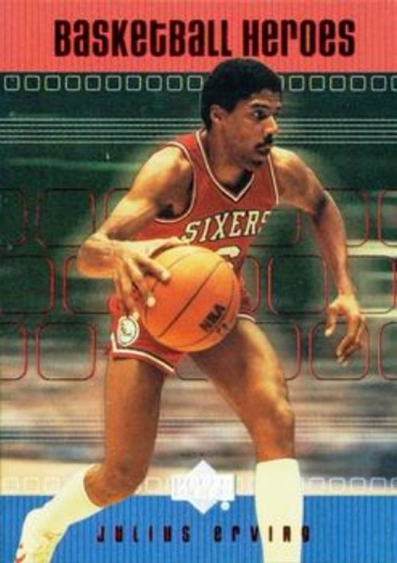 Julius Erving 1999 Upper Deck #H51 Basketball Heroes: Julius Erving RAW