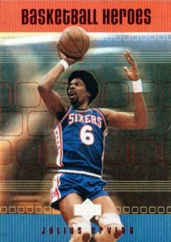 Julius Erving 1999 Upper Deck #H50 Basketball Heroes: Julius Erving RAW