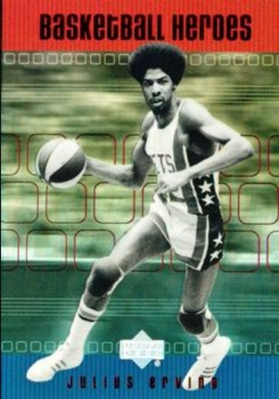 Julius Erving 1999 Upper Deck #H47 Basketball Heroes: Julius Erving RAW
