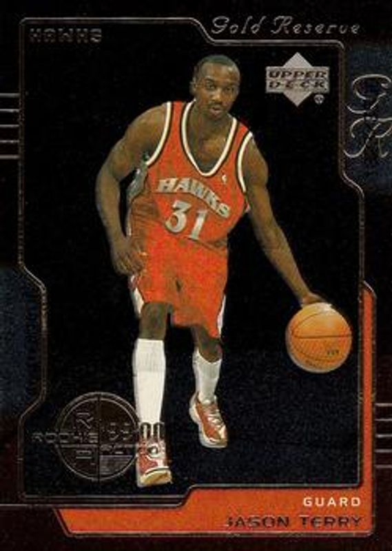 Jason Terry 1999 Upper Deck Gold Reserve #250 Base /3500 Rookie RAW
