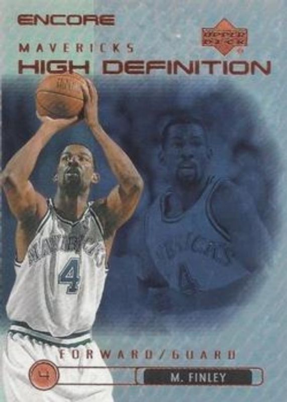 Michael Finley 1999 Upper Deck Encore #HD14 High Definition RAW