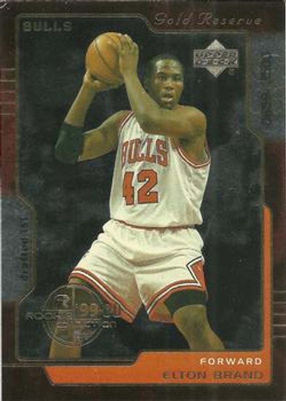 Elton Brand 1999 Upper Deck Gold Reserve #241 Base /3500 Rookie RAW
