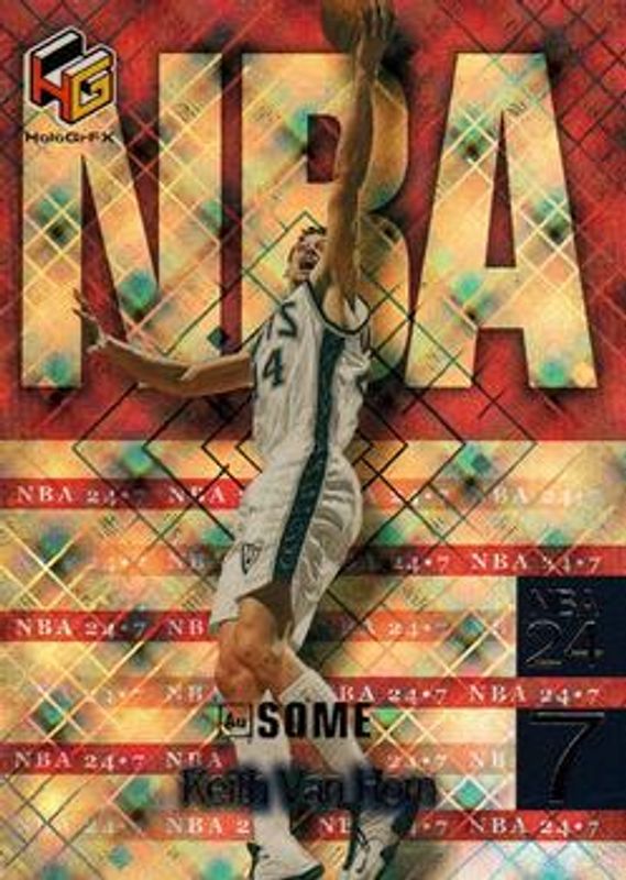 Keith Van Horn 1999 Upper Deck HoloGrFX #N14AU NBA 24-7 - AuSome RAW