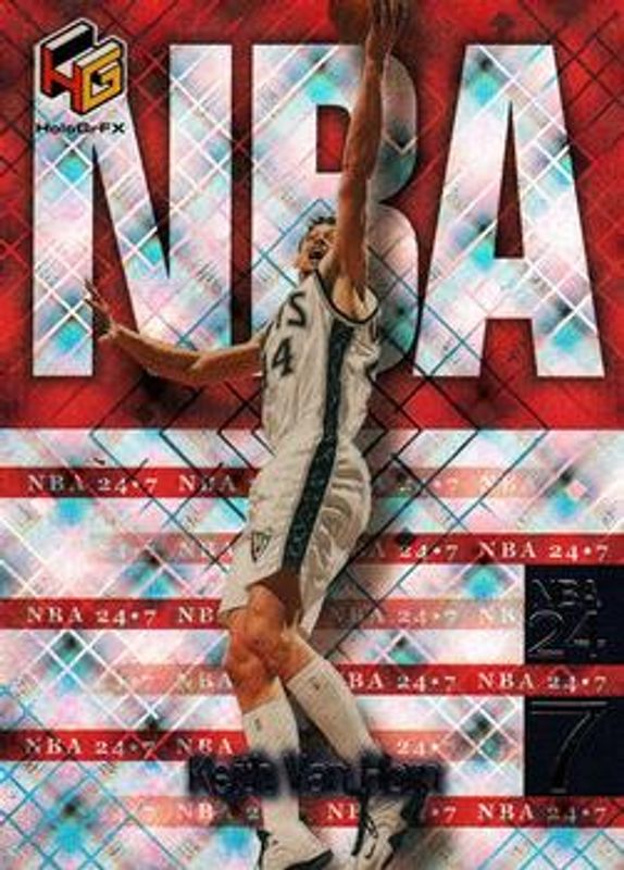 Keith Van Horn 1999 Upper Deck HoloGrFX #N14 NBA 24-7 RAW