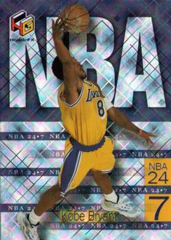 Kobe Bryant 1999 Upper Deck HoloGrFX #N8 NBA 24-7 RAW