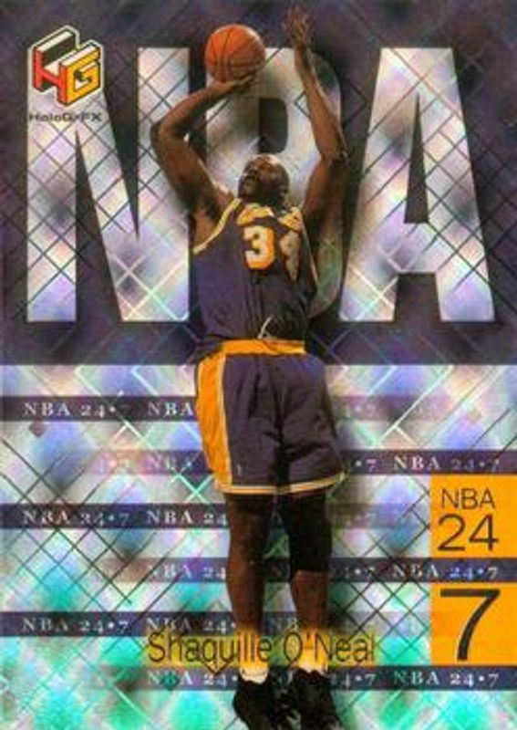 Shaquille O'Neal 1999 Upper Deck HoloGrFX #N5 NBA 24-7 RAW