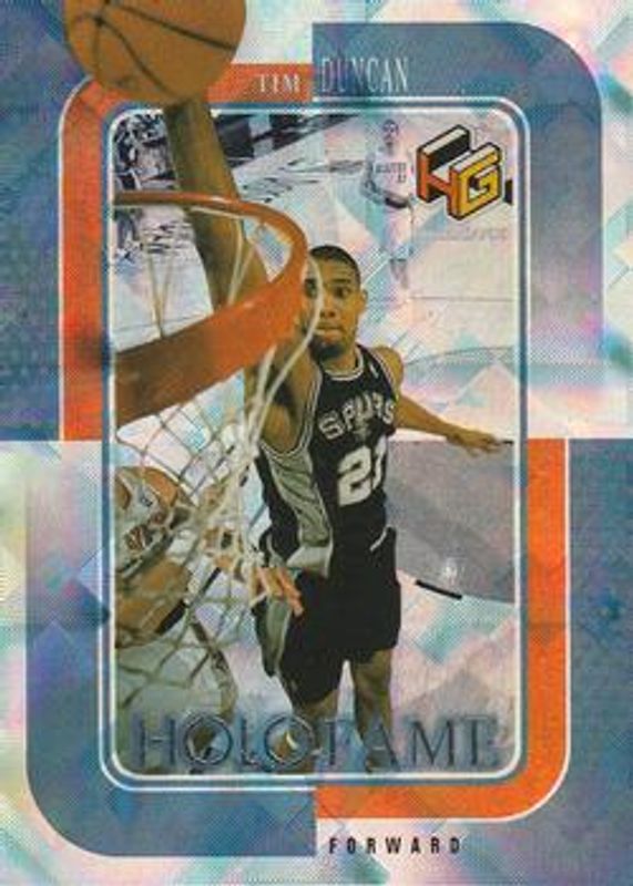 Tim Duncan 1999 Upper Deck HoloGrFX #HF-5 HoloFame RAW