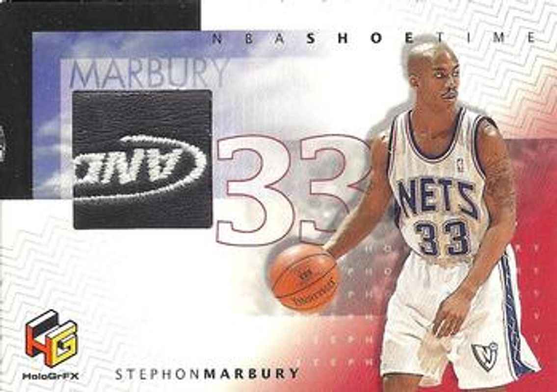 Stephon Marbury 1999 Upper Deck HoloGrFX #SM-S NBA Shoetime /32 RAW