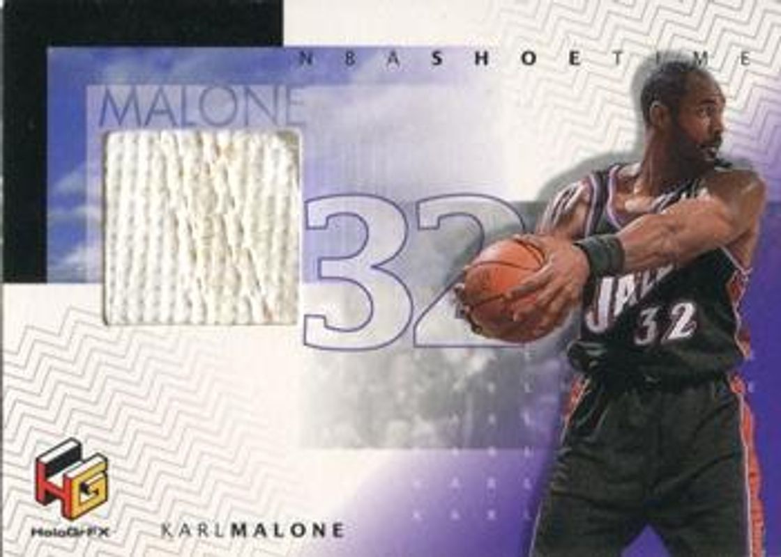 Karl Malone 1999 Upper Deck HoloGrFX #KM-S NBA Shoetime /32 RAW